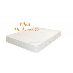What is the recommended mattress thickness for our bunk beds?